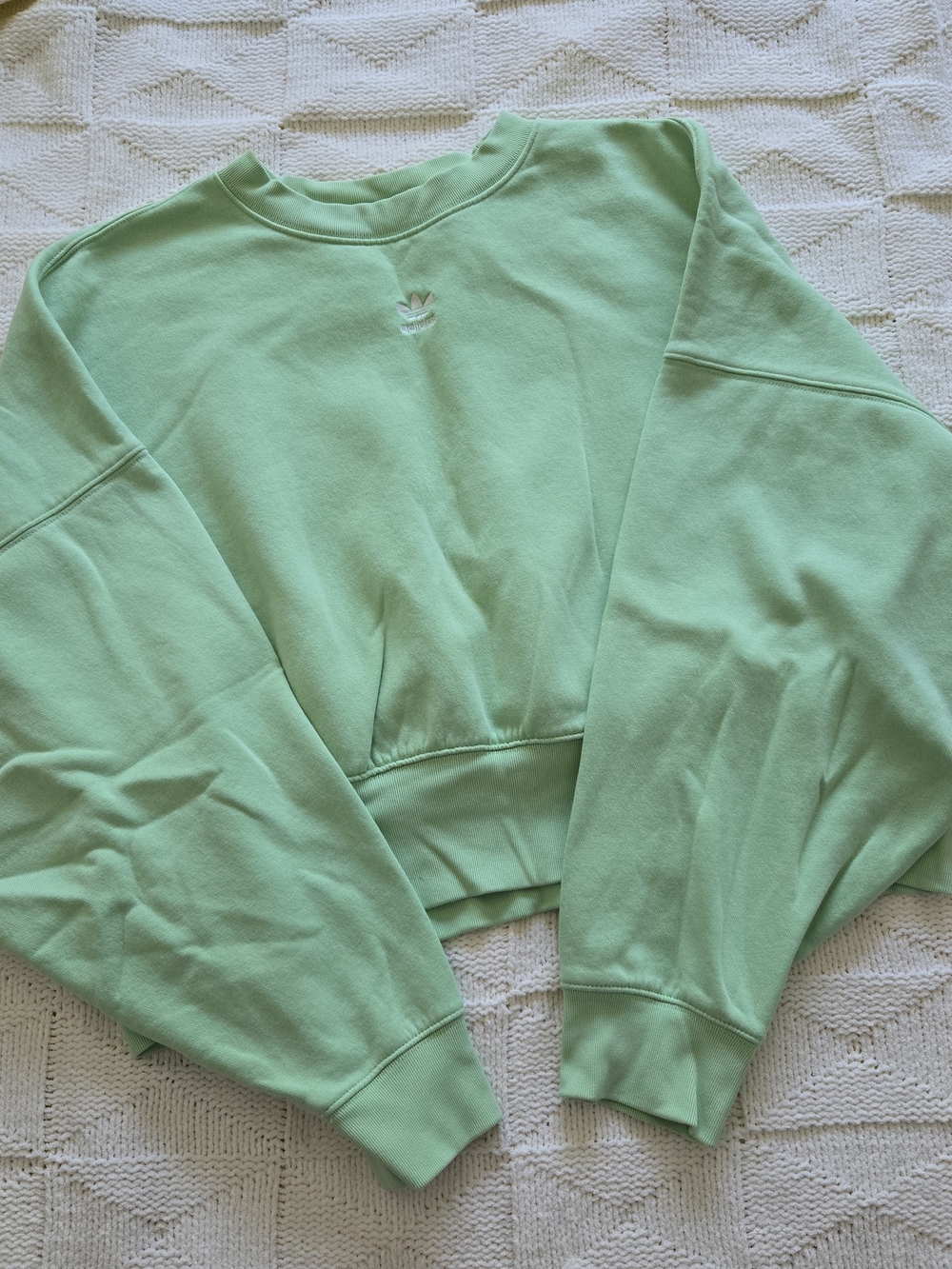adidas Originals Essential Sweater Set Cropped Crewneck Sweatshirt